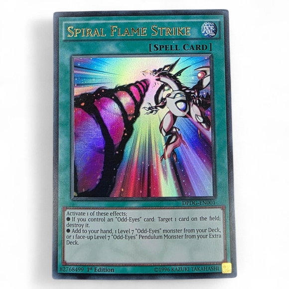 Yu-Gi-Oh! Other - Yu-Gi-Oh! Spiral Flame Strike Spell Card - Multicolor